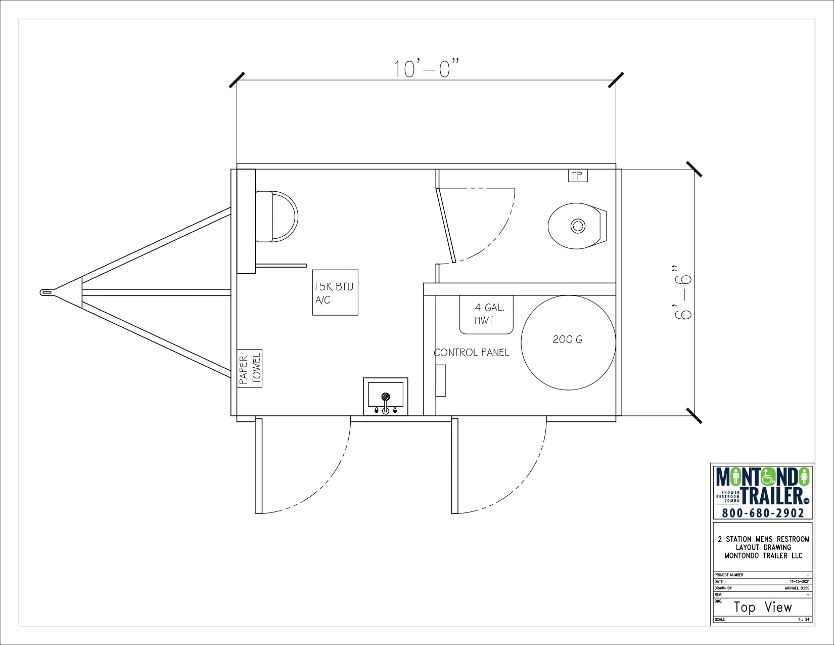 2 station restroom trailer floor plan 2 station restroom trailer floor plan