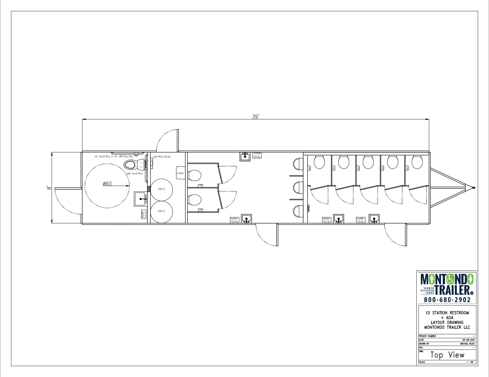 39FT 10 STATION RESTROOM + ADA_page-0001 39FT 10 STATION RESTROOM floor plan